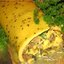 Сырно-мясной рулет с тмином