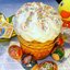 Пасхальный кулич c изюмом и цукатами