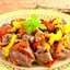 Куриные сердечки с болгарским перцем