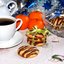Мандариновое печенье с шоколадом