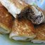 Блинчики с куриными сердечками и желудочками