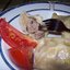 Ветчинные рулетики под соусом