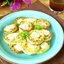 Жареные кабачки кружочками с чесноком