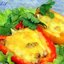 Перец, фаршированный говядиной и брокколи