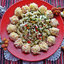 Салат из пенне с овощами и сырными рафаэлками