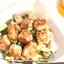 Лосось в кунжуте с цукини и лимонной цедрой