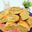 Пирог с рисом, луком -пореем и сыром