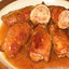 Свиные рулеты с ананасами