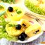 Кексы с сыром и оливками в микроволновке
