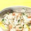 Креветки с лимоном и рисом