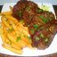 Стейки из баранины с кунжутом