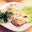 Горбуша с ананасом и сыром фета