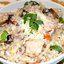 Непьяное ризотто с индейкой и грибами портобелло