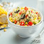Теплый салат с кускусом и овощами