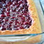 Открытый пай с вишнями под карамельной корочкой