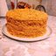 Медовый торт с кремом из бананов и вареной сгущенкой