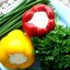 Перец, фаршированный сыром и чесноком