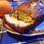 Апельсиновый кекс на рисовой муке с клюквой