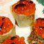 Блинные рулетики с творожным сыром и икрой