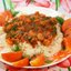 Жареные лисички с рисом