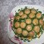 Бутерброды с заливным салатом из огурцов