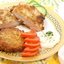 Шницель с картофельной лепёшкой