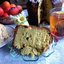 Кулич с шафраном и клюквой на сливках