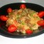 Куриные сердечки с капустой в сливках