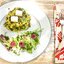 Кукурузные оладьи с овощами и сливочным сыром