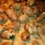 Куриные сердечки в сырном соусе