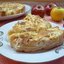 Яблочный пирог с творожной заливкой