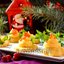 Закуска с красной икрой и плавленым сыром