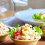 Тарталетки с крабовыми палочками и ананасом