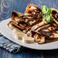 Блины с бананом и шоколадом