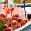 Рулеты из ветчины с сырной начинкой