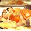Картофельные ньокки (клецки) с помидорами черри и копченой курицей