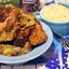 Запеченные свиные ребрышки с ароматным рисом