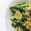 Зеленый горошек с кускусом