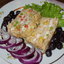 Куриный хлебец с овощами, с сырно-куражной начинкой