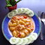 Gnocchi с помидорами-черри, моцареллой и чесночным маслом