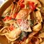Паста с мангольдом, помидорами и сыром