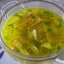 Куриный суп с лапшой из омлета