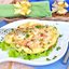 Омлет с крабовыми палочками