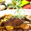 Говяжья вырезка с луково–апельсиновой закуской