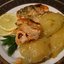 лосось с картофелем под сливочно-горчичным соусом