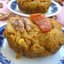Морковные кексы с орехами и курагой