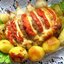 Ароматная праздничная свинина, фаршированная сыром и помидорами