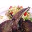 Бараньи ребрышки с птитимом и овощами