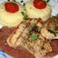 Шницели из индейки со сливовым соусом