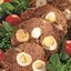 Мясной рулет с перепелиными яйцами
